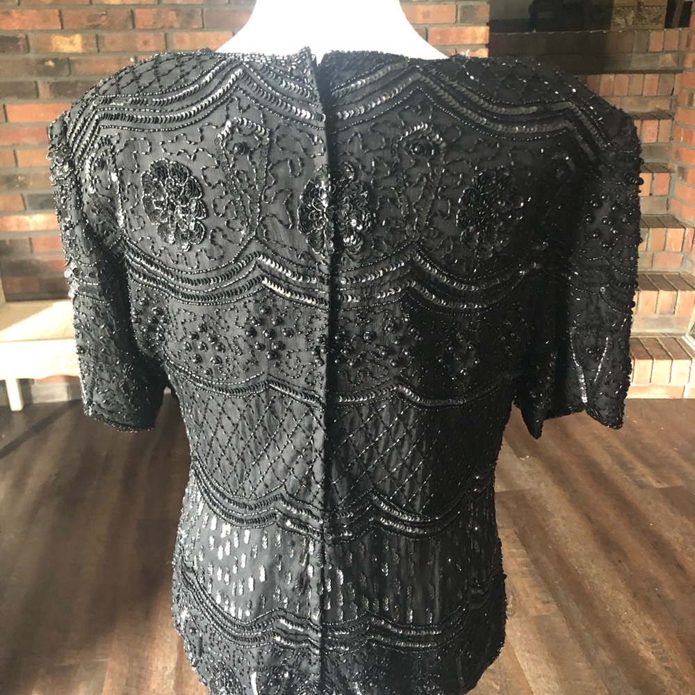Vintage Beaded Blouse - Picture 2 of 5